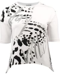 Passioni - T-Shirt mit abstraktem Animal-Print - Lyst