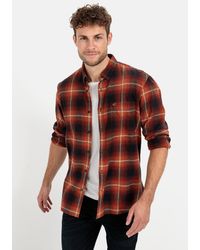 Camel Active - Langarmhemd mit Karomuster Button-Down - Lyst