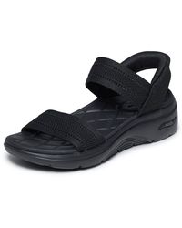 Skechers - Go Walk Arch Fit 2.0 Sandal Sandale Sommerschuh, Keilsandalette, Urlaubsschuh Mit Sportiver Sohle - Lyst