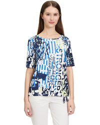 Betty Barclay - Kurzarmshirt Casual-Shirt mit Tunnelzug (1-tlg) Druck - Lyst
