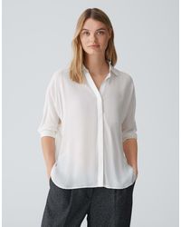 Opus - Shirtbluse FLAVENA Regular aus softem Material Mix - Lyst