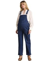 Envie de Fraise - Jumpsuit Weite Umstands-Latzhose aus waterless-Denim - Lyst