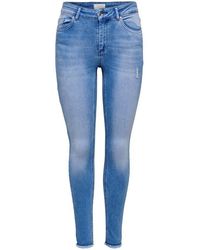 ONLY - Regular-fit-Jeans ONLBLUSH MID SK AK RAW DNM REA4347 - Lyst