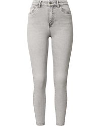 ONLY - High-waist-Jeans Mila (1-tlg) Plain/ohne Details, Weiteres Detail - Lyst