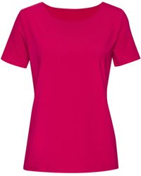 Lascana - Shirt mit Rundhals-Ausschnitt (2er-Pack) aus elastischer Baumwoll-Modal-Qualität - Lyst