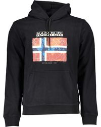 Napapijri - Kapuzen-Sweatshirt Schwarz: Regular Fit mit - Lyst