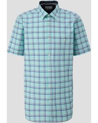S.oliver - Regular: Kurzarmhemd mit aufgesetzter Tasche - Lyst