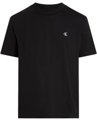 Calvin Klein - Calvin Klein Jeans T-Shirt PLUS SERIF FONT GRAPHIC TEE in groß Größen - Lyst