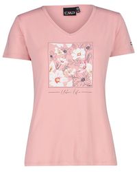 CMP - T-shirt woman rose - Lyst