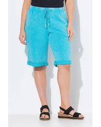 Ulla Popken - Jeansshorts Sweat-Shorts Mary weites Bein Vintage-Look - Lyst