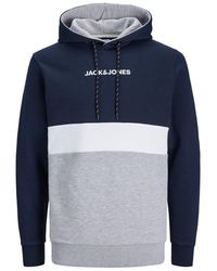 Jack & Jones - Kapuzensweatshirt JJEREID BLOCKING SWEAT HOOD NOOS - Lyst