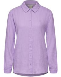 Street One - Blusenshirt Muslin_solid oversized shirtco, smell of lavender - Lyst