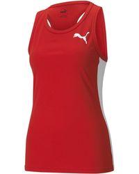 PUMA - Tanktop Laufshirt Cross the Line Singlet 2.0 W 520353 - Lyst