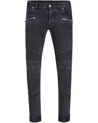 Balmain - Slim-fit- Jeans dunkelgrau - Lyst