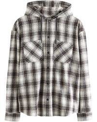 Next - Karierte Hemdjacke mit Kapuze aus 100 % Baumwolle (1-St) - Lyst