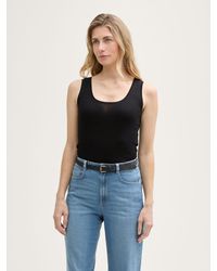 Tom Tailor - Trägertop Basic Top mit Rundhalsausschnitt - Lyst