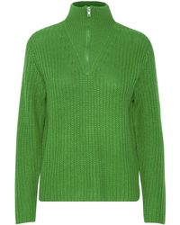 B.Young - Strickpullover Grobstrick Troyer mit Reißverschluss Kragen BYOTINKA HALFZIP JUMPER 3 - Lyst