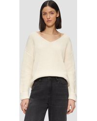S.oliver - Strickpullover im Relaxed Fit aus Baumwollmix - Lyst