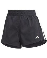 adidas - Shorts PACER WVN HIGH BLACK/WHITE - Lyst