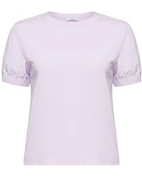 Esprit - T-Shirt Kurzarmshirt aus Materialmix (1-tlg) - Lyst