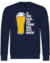 deinshirt - Rundhalspullover Pullover Is mir egal ich trink das jetzt noch Mit Print Motiv - Lyst
