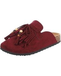 Ital-Design - Clog mit Fransen und Perlen, Schlupfschuh Pantolette - Lyst