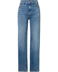 BOSS - ORANGE Straight-Jeans C_MARLENE HR 2.0 Premium mode mit BOSS Leder-Badge - Lyst
