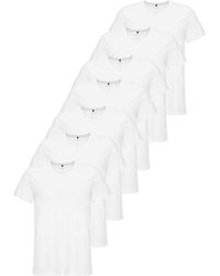 Tazzio - T-Shirt E107 (Packung, 7-tlg) Basic V-Ausschnitt - Lyst