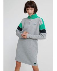 Superdry Sweatjurk Panel Zip Sweat Dress - Meerkleurig