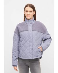 Derbe - Fleecejacke Quiltholm gesteppt, Fleece im oberen Anteil, silberne Details - Lyst