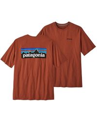 Patagonia - Kurzarmshirt T-Shirt P-6 Logo Responsibili-Tee - Lyst