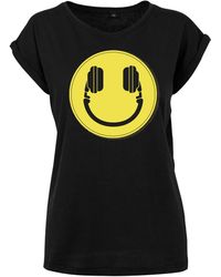 Youth Designz - Print- "Headset Smiley" T-Shirt Statement oder Geschenk Motiv mit lustigen Aufdruck für Frauen - Lyst