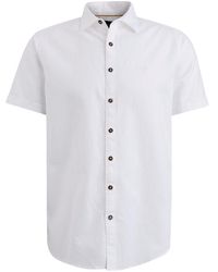 PME LEGEND - Langarmhemd Short Sleeve Shirt Ctn Linen 2tone - Lyst