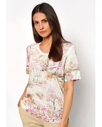 Toni - Shirt Esra aus sommerlicher Leinenqualität mit Allover-Druck - Lyst