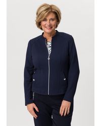 FRANK WALDER - Sommerjacke aus Jersey mit Zipp - Lyst