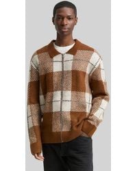 Tom Tailor - Cardigan Pullover & Strickjacken Relaxed Fit Strickjacke Mit Karomuster - Lyst