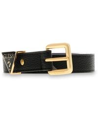 Guess - Synthetikgürtel Leather Belt H20 Aus Echtem Leder - Lyst