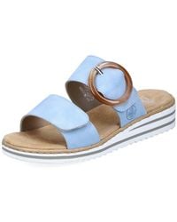 Rieker - Pantolette, Keilabsatz, Sommerschuh, Schlappen Mit Softer Innensohle - Lyst
