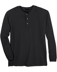 Redfield - Serafino Langarmshirt XXL schwarz - Lyst