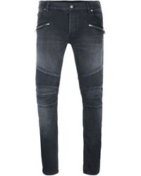 Balmain - Slim-fit- Jeans dunkelgrau - Lyst
