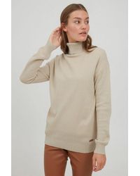 Oxmo - Rollkragenpullover Oxsina Strickpullover Mit Rollkragen - Lyst