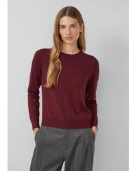 S.oliver - Longpullover Strickpullover Strickpullover Aus Viskosemix - Lyst