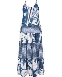 Le Comte - Sommerkleid Kleid, Indigo Blau - Lyst