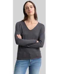 Tom Tailor - Strickpullover Pullover & Strickjacken Strickpullover Mit V-Ausschnitt - Lyst