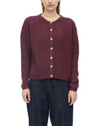 S.oliver - Cardigan Strickjacke Mit Knopfleiste Und Rundhals Mit Wolle - Lyst