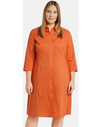 Samoon - Minikleid Blusenkleid mit 3/4 Arm und Taschen - Lyst