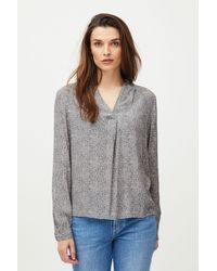 Pulz - Langarmbluse PZGENE LS Blouse luftige Bluse mit Print - Lyst