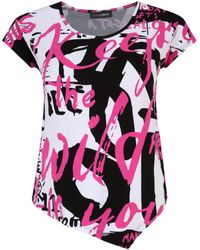 Doris Streich - T-Shirt asymmetrischem Saum mit modernem Design - Lyst