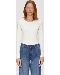 S.oliver - Langarmshirt Longsleeve aus Baumwollstretch - Lyst