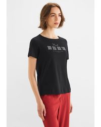 Street One - T-Shirt aus reiner Baumwolle - Lyst